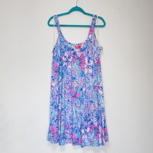 Lilly Pulitzer Loro Pop Up Got Your Back Swing Dress Size XXL